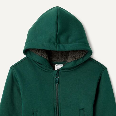 Amazon Essentials Boys and Toddlers' Sherpa Lined Hoodie Sweatshirt in Saudi Arabia