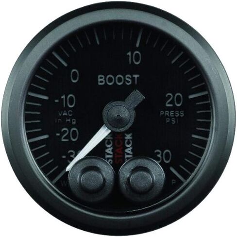 أدوات مكدس Autometer 52 مم -30ENHG إلى +30PSI PRO CONTROL GAUGE - Black in Kuwait