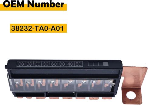 38232-TA0-A01 Multi Block Fuselink Fuse (8 Circuit) متوافق مع Honda Crosstour 2010-2015 متوافق مع Honda Accord 2007-2012 متوافق مع Acura TL TSX 2009-2014 in Kuwait