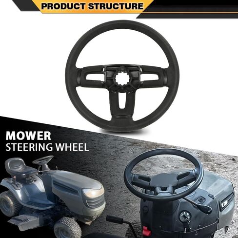 Steering Wheel Compatible with Husqvarna Craftsman 532424543 414803X428 Mower Steering Wheel in Saudi Arabia