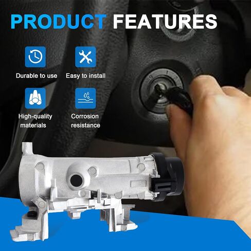 1K0905851B BOWSITION SWITCH SWITCH CALINDER مع ملاءمة مفتاح ذكي 2006-2018 VW Jetta ، لعام 2004-2011 Golf ، لعام 2007-2011 EOS ، لـ 2006-2009 Rabbit استبدل 1K0905841 1K0905865 Ignition Starter Switch in Saudi Arabia
