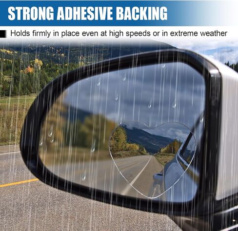 Heart Shaped Car Blind Spot Mirror, Adjustable Frameless HD Convex Rearview Side Mirror for Enhanced Safety, Universal Removable Wide Angle Auxiliary Mirrors Accessories for Vehicle (Heart) in Saudi Arabia