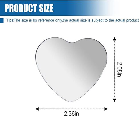 Heart Shaped Car Blind Spot Mirror, Adjustable Frameless HD Convex Rearview Side Mirror for Enhanced Safety, Universal Removable Wide Angle Auxiliary Mirrors Accessories for Vehicle (Heart) in Saudi Arabia