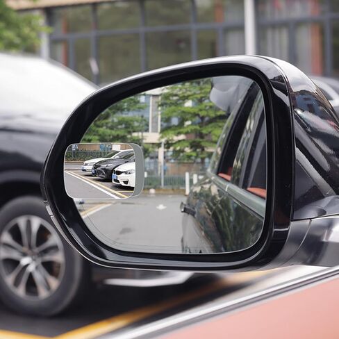 2 Pack Heart Shaped Blind Spot Mirrors for Cars - Cute Universal Stick-On Convex Mirror Accessories for Women, Enhanced Safety for Cars, SUVs，Motorcycle & Trucks (Heart shape) in Kuwait