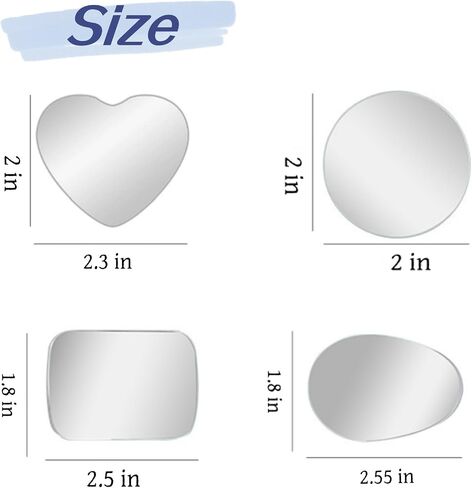 2 Pack Heart Shaped Blind Spot Mirrors for Cars - Cute Universal Stick-On Convex Mirror Accessories for Women, Enhanced Safety for Cars, SUVs，Motorcycle & Trucks (Heart shape) in Kuwait