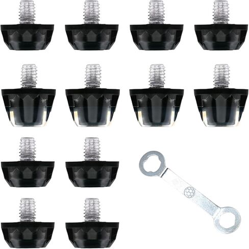 Soccer Cleats Replacement Studs,12PCS TPU Football Cleat Spikes with Wrench,Compatible with Nike, Puma, Umbro & More M5 Thread Boots,Lightweight Traction for Firm Ground in Kuwait
