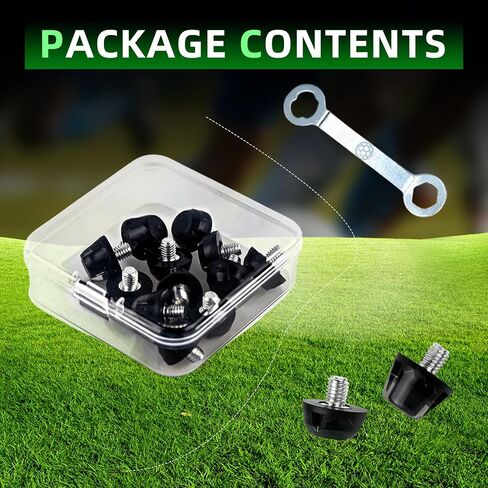 Soccer Cleats Replacement Studs,12PCS TPU Football Cleat Spikes with Wrench,Compatible with Nike, Puma, Umbro & More M5 Thread Boots,Lightweight Traction for Firm Ground in Kuwait