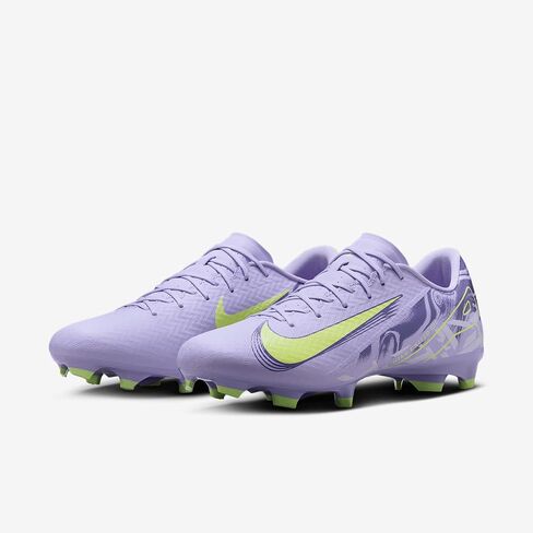 Nike United Mercurial Vapor 16 Academy MG Low-Top Soccer Cleats (HF1604-500, Purple Agate/Barely Volt) in Saudi Arabia