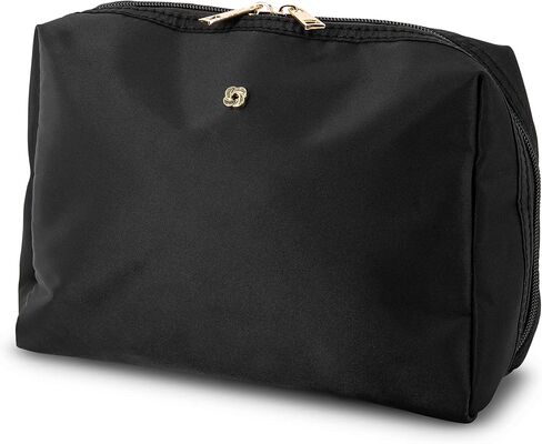 Samsonite Everyday Travel Bag - Polyester Body with Full Zip Around Opening - Spacious Main Compartment & 4 Interior Slip Pockets - Perfect For Everyday Essentials, Cosmetics, Toiletries, Tech - Black in Saudi Arabia