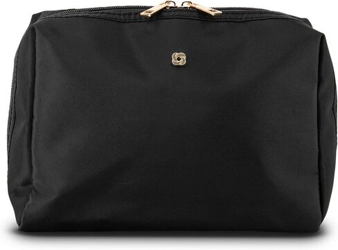 Samsonite Everyday Travel Bag - Polyester Body with Full Zip Around Opening - Spacious Main Compartment & 4 Interior Slip Pockets - Perfect For Everyday Essentials, Cosmetics, Toiletries, Tech - Black in Saudi Arabia