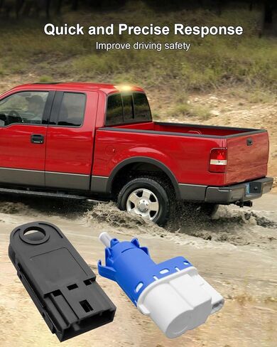 Ulzozn 2Pin Brake Light Switch Kit ＆ 4 ذكور نوع الشفرة الطرفية ملائمة لفورد F-150 2004-2008 Expedition Lincoln Navigato Mark LT 2006-2008 استبدال 4L3Z-13480-AA 3M5Z-9F924-AC in Saudi Arabia