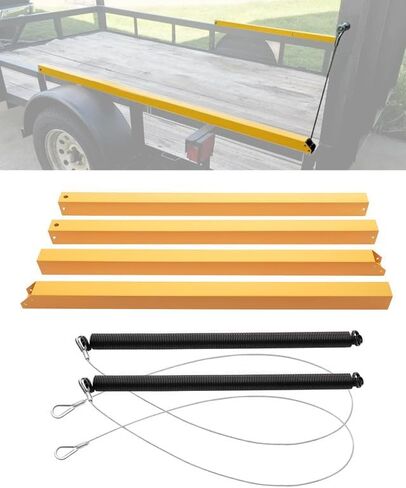 Trailer Gate Lift Assist, 2-Sided Trailer Tailgate Lift Assist Kit, Compatible with Utility Trailer Ramp and Tailgate, with 12 to 24 Inch Height Side Rail, 4 to 6 Feet Height Tail Gate or Ramp in Saudi Arabia