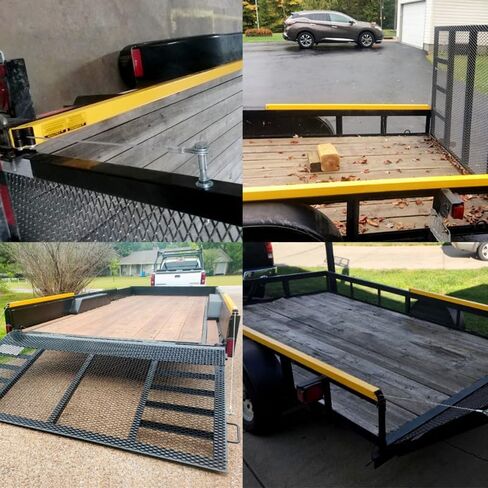 Trailer Gate Lift Assist, 2-Sided Trailer Tailgate Lift Assist Kit, Compatible with Utility Trailer Ramp and Tailgate, with 12 to 24 Inch Height Side Rail, 4 to 6 Feet Height Tail Gate or Ramp in Saudi Arabia