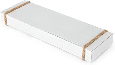 Melannco Floating Wall Mounted Moulding Shelf, Set of 2, Black - 5238437 in Kuwait