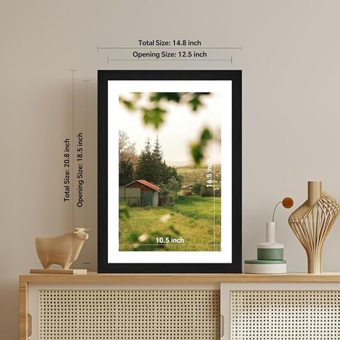 28x40 Picture Frame for Wall, Vertical or Horizontal Wall Hanging Large Poster Frame for Photo and Posters, Poster Frame 24x36 with Mat 28x40 Without Mat in Saudi Arabia