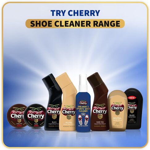 Cherry Blossom Sports Shoe Cleaner For Cleaning Shoes With Free Brush - 75Ml | Cleans All Non-Leather Shoes In Minutes, White in Saudi Arabia