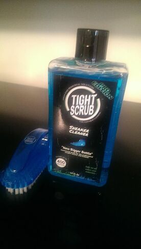 (Big 10 Oz Bottle) Tight Scrub Sneaker Cleaner Pro Edition for All Sneakers and Shoes in Saudi Arabia
