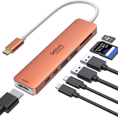 USB C Video Docking Station, Laptop Docking Station Dual Monitor with 8K@60Hz 2*HDMI,USB C Hub with USB C Video Output, 4*10Gbps USB Port,Ethernet,100W PD for Portable Monitor,MacBook Pro/Air,Dell,HP in Saudi Arabia