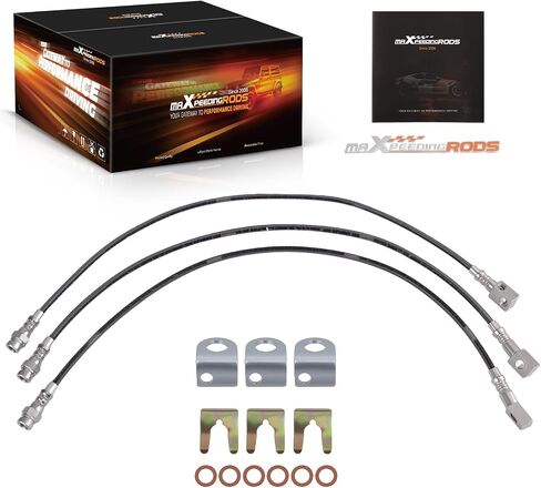 maXpeedingrods 4-6" Lift Extended Brake Lines for Jeep Wrangler TJ Cherokee XJ Front and Rear Stainless Steel in Saudi Arabia