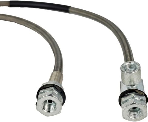 2X Front Extended Stainless Steel Brake Line 89310S Compatible with Ford Bronco F-150 4WD 1980-1996 SUV Truck Engine Braided Suspension Lift Sport Utility Vehicle in Saudi Arabia