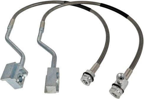 2X Front Extended Stainless Steel Brake Line 89310S Compatible with Ford Bronco F-150 4WD 1980-1996 SUV Truck Engine Braided Suspension Lift Sport Utility Vehicle in Saudi Arabia
