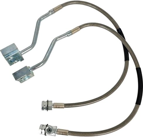 2X Front Extended Stainless Steel Brake Line 89310S Compatible with Ford Bronco F-150 4WD 1980-1996 SUV Truck Engine Braided Suspension Lift Sport Utility Vehicle in Saudi Arabia
