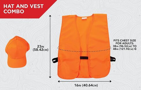 مجموعة صدريات وقبعات من شركة Allen Orange Hunter in Kuwait