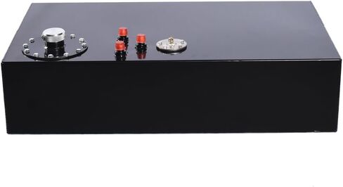 Autoforever 17 Gallon Aluminum Gas Tank 65L Fuel Cell Top Feed Universal Polished Racing Street Drifting with Level Sensor and Quick Release Fuel Cap Black in Kuwait