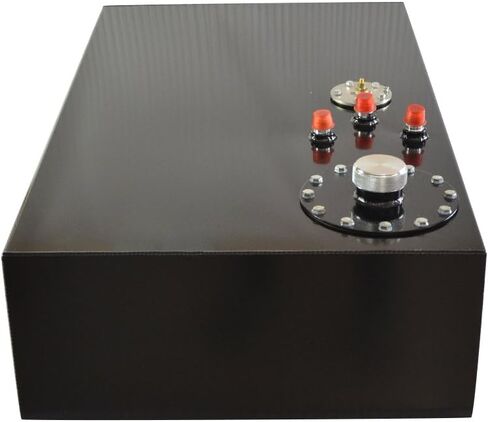 Autoforever 17 Gallon Aluminum Gas Tank 65L Fuel Cell Top Feed Universal Polished Racing Street Drifting with Level Sensor and Quick Release Fuel Cap Black in Kuwait