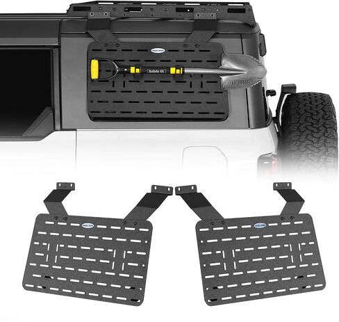 Hooke Road Bronco Rear Window Exterior Storage Molle Panel Kit Compatible with Hooke Road Roof Rack for 2021-2025 Ford Bronco Hardtop 4-Door in Saudi Arabia