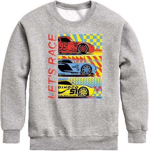 Disney - Cars - Lets Race - Toddler & Youth Crewneck Fleece Sweatshirt in Saudi Arabia