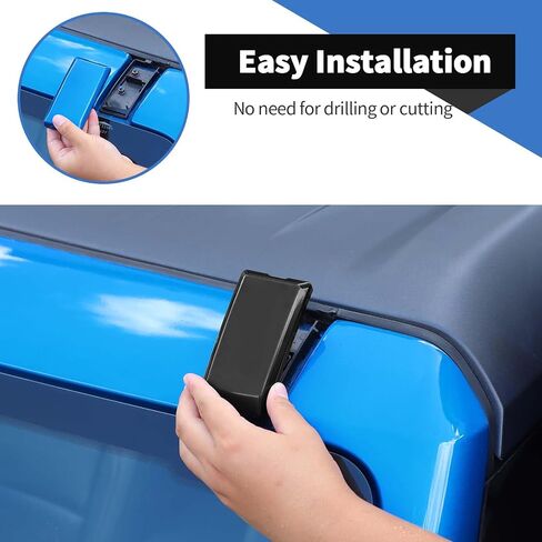 Voodonala for Ford Bronco 2021-2024 Roof Screw Molding Cover Replacement Cover Compatible with Bronco 2&4 Doors(Black,2Pcs,ABS) in Saudi Arabia