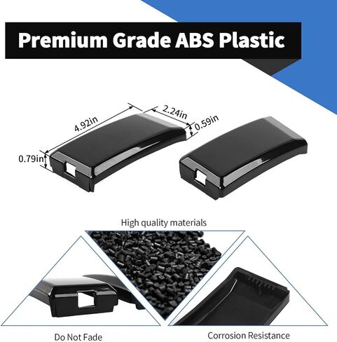 Voodonala for Ford Bronco 2021-2024 Roof Screw Molding Cover Replacement Cover Compatible with Bronco 2&4 Doors(Black,2Pcs,ABS) in Saudi Arabia