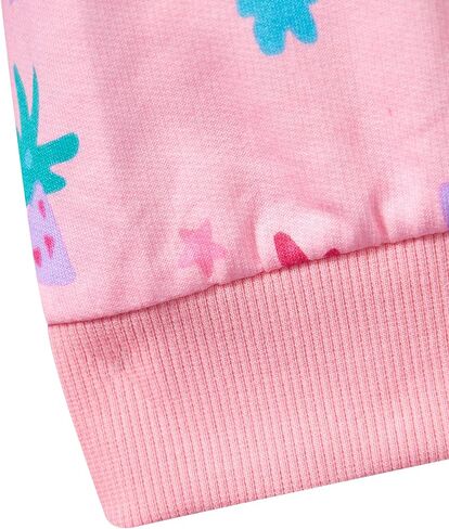 Toddler Girls Sweatshirts Crewneck Long Sleeve Collage T Shirts Kids Pullover Tops Fall Winter Clothes 2-7T in Saudi Arabia