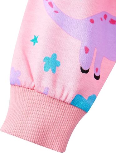 Toddler Girls Sweatshirts Crewneck Long Sleeve Collage T Shirts Kids Pullover Tops Fall Winter Clothes 2-7T in Saudi Arabia
