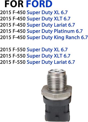 مستشعر ضغط السكك الحديدية الوقود | لعام 2011-2019 Ford F250 Super Duty / F350 Super Duty / F450 Super Duty / F550 Super Duty ، 6.7 | BC3Z-9F838-A BC3Z9F838A in Kuwait