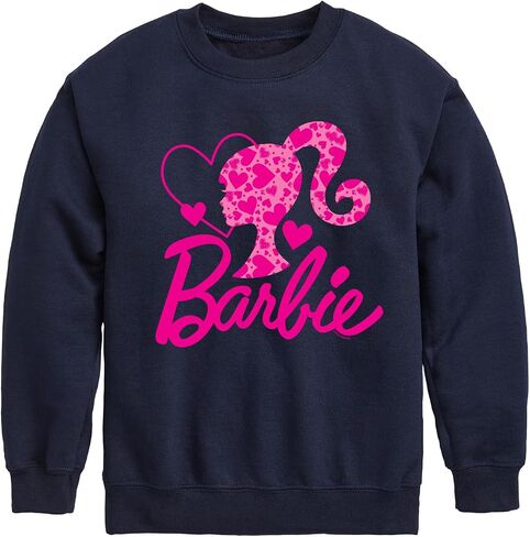 Barbie - Logo Hearts - Toddler And Youth Crewneck Fleece Sweatshirt in Saudi Arabia
