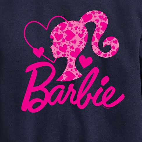 Barbie - Logo Hearts - Toddler And Youth Crewneck Fleece Sweatshirt in Saudi Arabia