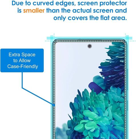واقي شاشة JETech لهاتف Samsung Galaxy S22 5G مقاس 6.1 بوصة، طبقة من الزجاج المقوى مع أداة تثبيت سهلة، متوافق مع معرف بصمة الإصبع، شفاف عالي الدقة، 3 عبوات in Saudi Arabia