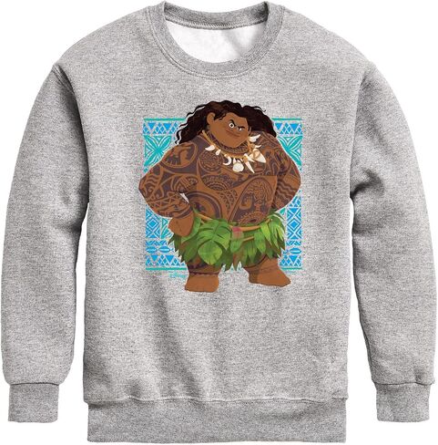 Disney Moana 2 - Maui Tribal - Boys Crew Fleece Sweatshirt in Saudi Arabia