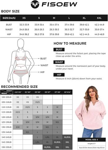 Fisoew Womens كبير الحجم طويل الأكمام قميص عارض وافل متماسكة قمم تونك تونك الدانتر in Saudi Arabia