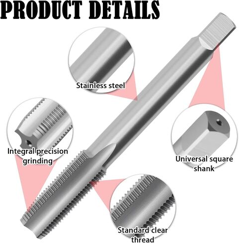Spark Plug Thread Repair Kit with 1PC M12x1.0mm Sparks Plugs Tap,Stainless Steel Spark Plug Repair Kit with 10PCS M10x1.0mm Threaded Tube,Professional Sparks Plugs Rethread Kits in Saudi Arabia