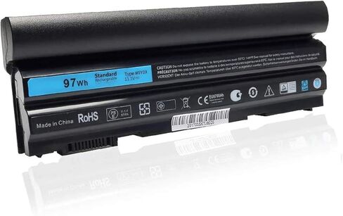 LQM® 11.1V 97Wh 9cell بطارية كمبيوتر محمول جديدة لـ Dell Latitude E6420 E6430 E6520 E6530 E5420 E5520 E5430 E5530، متوافق P/N: M5Y0X T54FJ 2P2MJ 312-1325 312-1165 PRV1Y in Kuwait