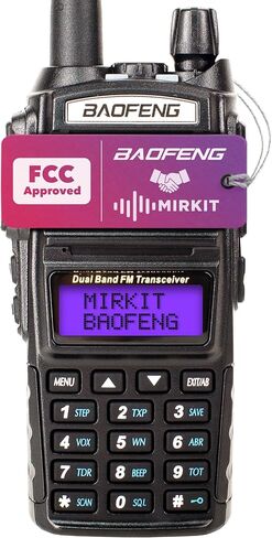 Mirkit Baofeng Ham Radio UV-82 MK5 - Walkie Talkies Long Range 8W Max Power Two Way Radio VHF/UHF 144-148/420-450 MHz - Baofeng Radio 1800mAh Battery 2 Way Radio with Mirkit Software 2026 in Kuwait