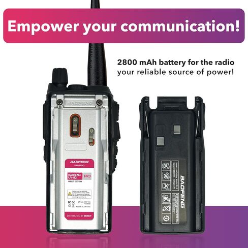 Mirkit Baofeng Ham Radio UV-82 MK5 - Walkie Talkies Long Range 8W Max Power Two Way Radio VHF/UHF 144-148/420-450 MHz - Baofeng Radio 1800mAh Battery 2 Way Radio with Mirkit Software 2026 in Kuwait