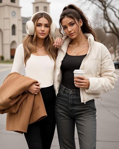 MANGOPOP Long Sleeve Shirts for Women Slim Fitted Scoop Neck Top Fleece Thermal Undershirts Base Layer Going Out Trendy 2025 in Saudi Arabia