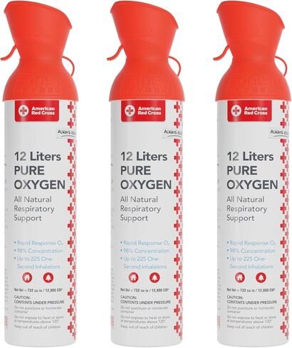 American Red Cross + Boost Oxygen | Extra Large 12L Canister (2 Pack) in Kuwait