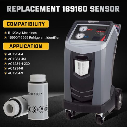 Updated 16916 Oxygen Sensor Replacement Sensors Compatible with ro-binair 16990/16995 Refrigerant Identifiers, 16916 Sensor Replace for AC1234-4/AC1234-4SL/AC1234-4-230/AC1234-6/AC1234-9 in Saudi Arabia