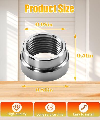 20 Pcs M18x1.5 Oxygen Sensor Weld Bung Stepped Style,304 Stainless Steel Welding Adapters in Saudi Arabia