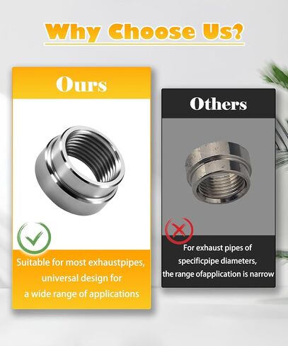 20 Pcs M18x1.5 Oxygen Sensor Weld Bung Stepped Style,304 Stainless Steel Welding Adapters in Saudi Arabia